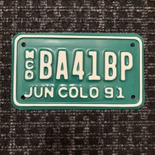 Oryginalna tablica rejestracyjna motocykla USA 🇺🇸 Kolorado