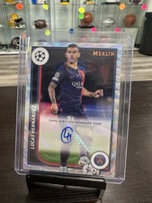 2023-24 Topps Chrome Merlin Soccer Lucas Hernandez Auto /150 #AU-LH JS