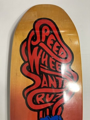 Santa Cruz x Speed Wheels Skateboard Deck - Pink/Yellow Fade Out