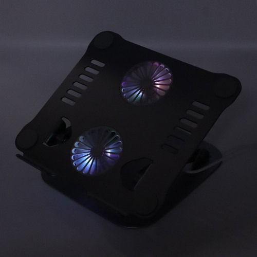 Laptop Stand With 2 Cooling Fans Foldable Adjustable Laptop Cooling Stand Fo Hot - Afbeelding 12 van 30