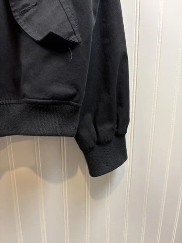 Our Legacy Black Work Twill Harrington Bomber Zip Jacket Riri Size 46 US Small image 2