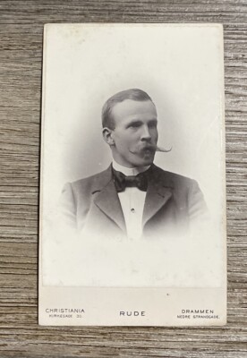 1891 CDV Photo Of Ernst Almquist Author & Dr. Of Swedish Expedition Polar Sea
