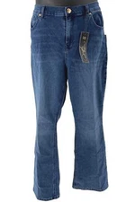 DG2 by Diane Gilman Virtual Stretch Boot-Cut Jean Basic Midtone