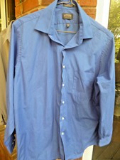 Men's ARROW Classic Fit Poplin Button Down Shirt Electric Blue 16 1/2 34/35