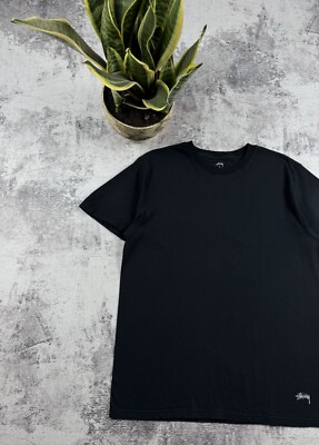 Vintage STUSSY Basic Blank Black Mexico USA Rap 90S Hip Hop Jersey