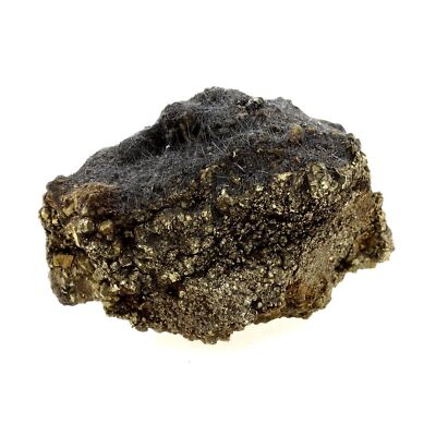 stones And Minerals. Boulangerite + Pyrite. 1445.0 Ct. Trep?a Valley, Kosovo. R