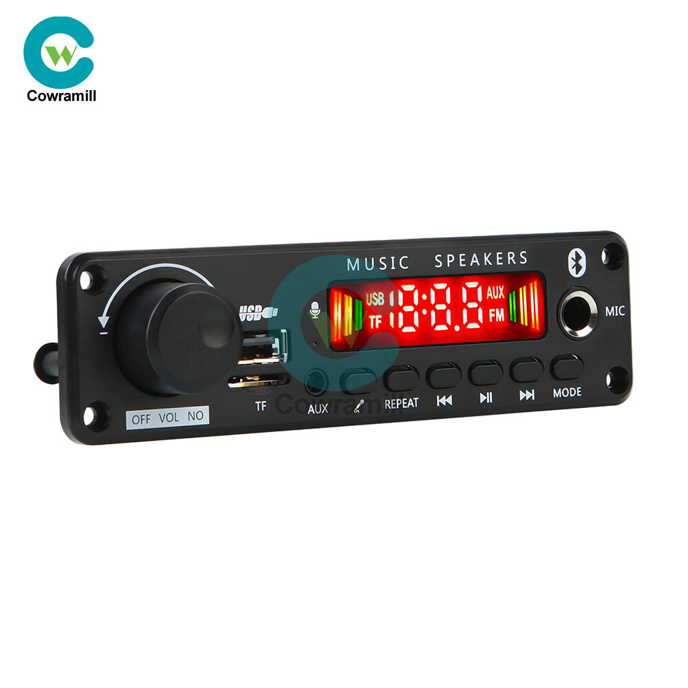 DC6-18V 50W Amplifier Bluetooth 5.0 MP3 Player Decoder Board FM