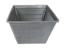 PondH2o 11" Square Aquatic Plastic Slotted Mesh Pond Plant Flower Basket, 6 Pack
