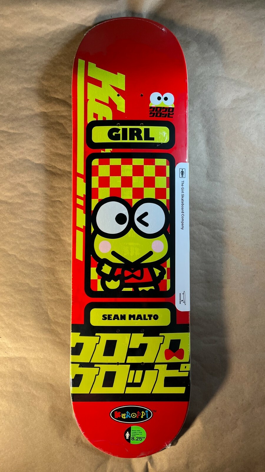 Girl x Sanrio Sean Malto Keroppi Tokyo Speed 8.25 Skateboard Deck Hello  Kitty | eBay