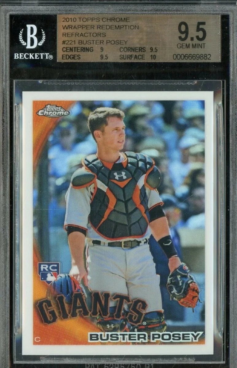 トレーディングカード Buster Posey 2010 Topps Chrome Rookie Wrapper