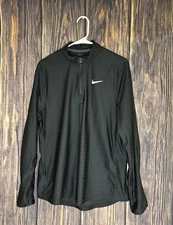 Nike Court Dri-FIT Advantage 1/2 Zip Tennis Top Black Mens Size M CV2866-010