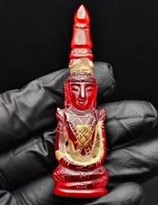 Phra Kaew Morakot Samadhi Emperor Red Naga Eye Gem Leklai Statue Amulet CK716