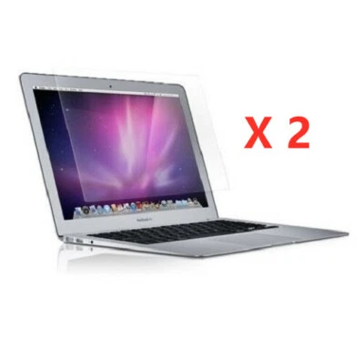 2 X New LCD Clear Screen Protector For Apple Macbook Air 13.3" Inch 2011-2017