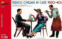 Miniart 38062 French Civilians In Cafe 1930 - 40S - Zivilisten - 1:35