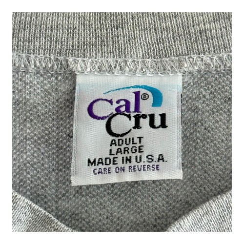 Vintage Bose Logo Mens Shirt Size L Gray Cal Cru Made In USA Lagre - Picture 5 of 6