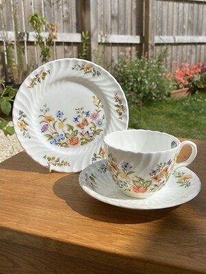 Aynsley 'Cottage Garden' cup,saucer and plate trio UK
