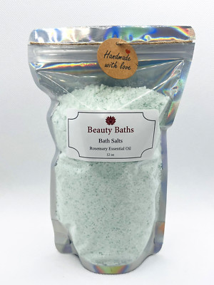 Value Size Rosemary Bath Salts Epsom salt bath soak holiday gift for her body