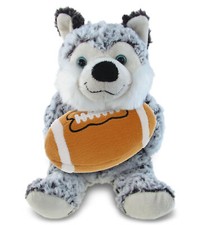 PLUSH FOOTBALL - SUPER-SOFT PLUSH - SITTING HUSKY