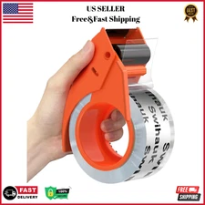 Heavy Duty Packing Tape with Dispenser, Strong Durable Shipping Tape, Packaging