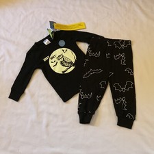 Gymboree Halloween PJ  s Bats Glow-In-The-Dark Pajamas 6-12 Mo. NWT  ADORABLE 