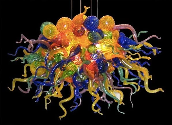 Chihuly style chandelier for cheap sale