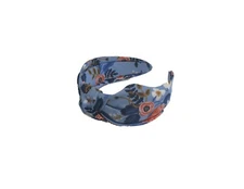 Handmade Boho Wide Floral Rifle Paper Co Top Knot Headband Blue Red Roses