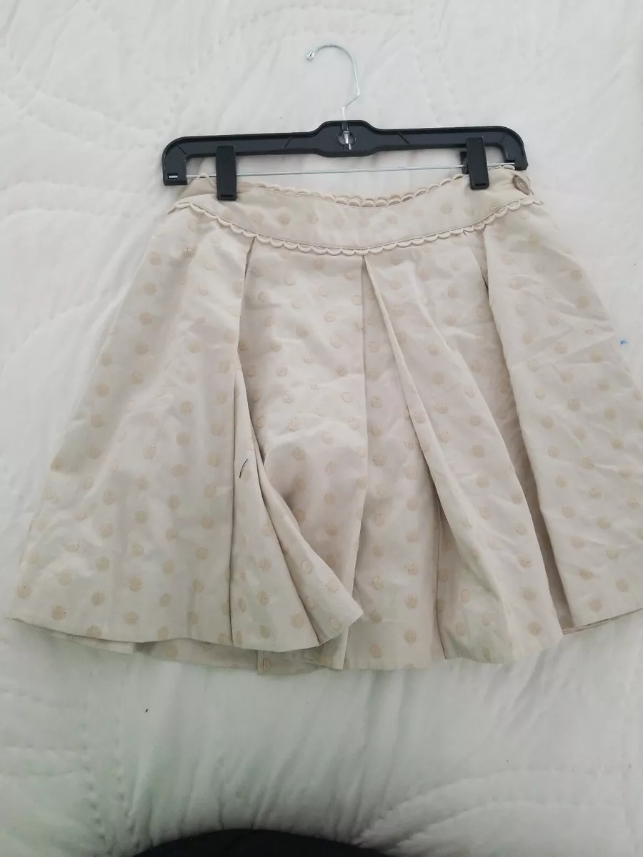 ETC - Khaki Tan Polka Dot Skirt - Emily Temple Cute jfashion japan gyaru otome