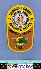 DINWIDDIE COUNTY SHERIFF VIRGINIA Police Patch RED ROBIN CARDINAL BIRD 8B