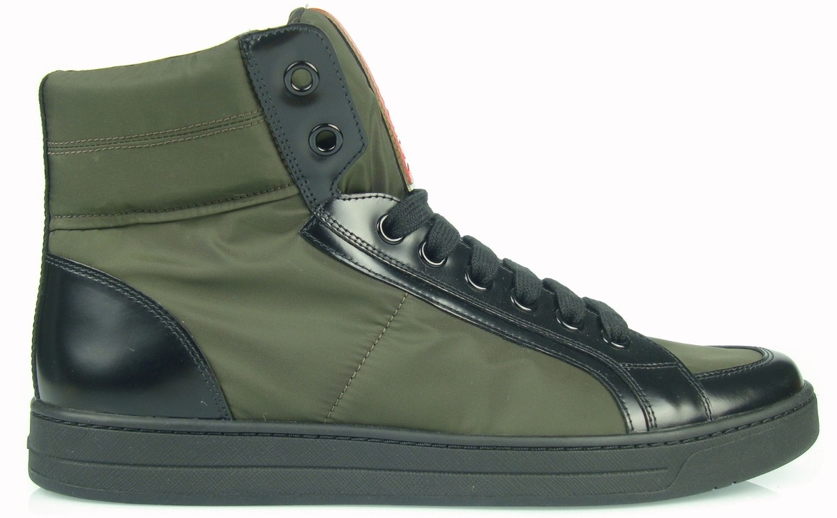 650 MB2 PRADA SNEAKERS MEN'S HI TOP FASHION SHOES 100