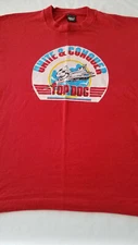 VTG SCREEN STARS BEST TOP DOG COTTON POLY RCA Radio T-Shirt RED MENS XL XLARGE