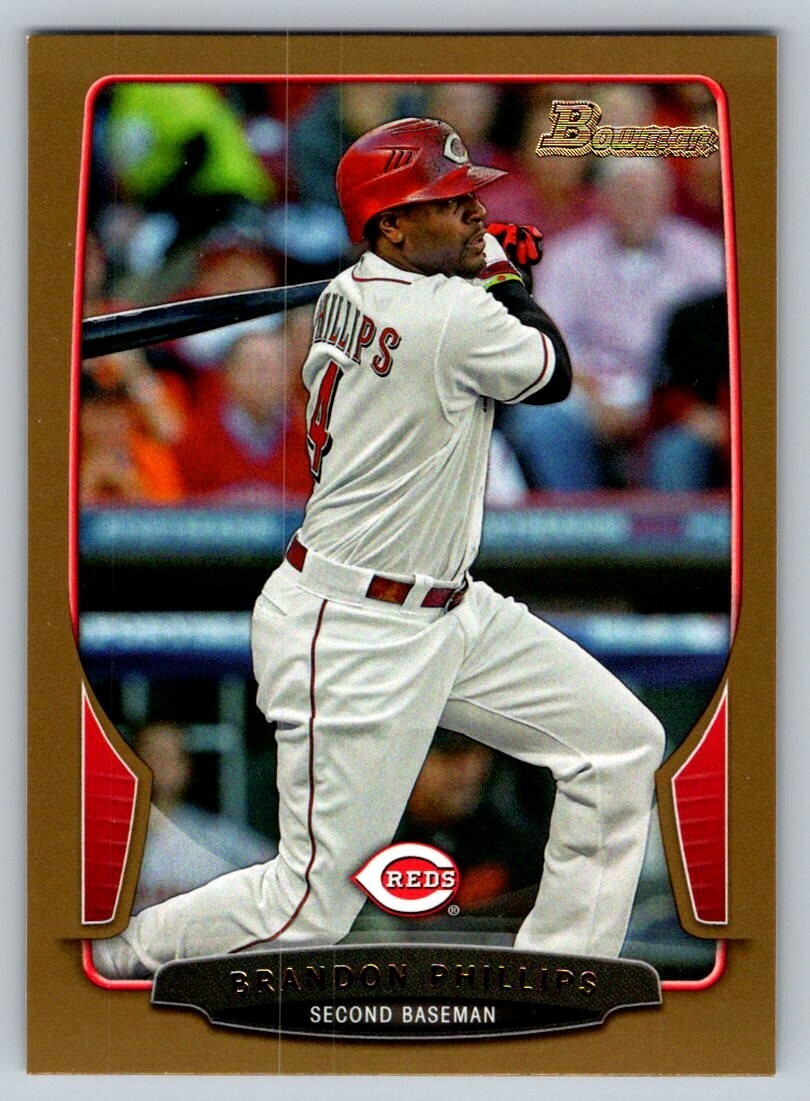 2013 Bowman Baseball Gold Brandon Phillips CIncinnati Reds #109