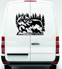Car Stickers Wolf Camper Van Wildlife Adventu...