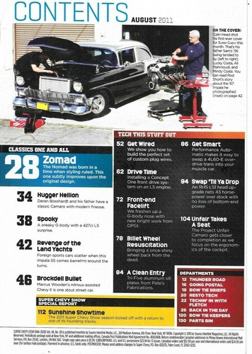 Super Chevy Car Magazine Weekend Tech Quick DIY Impala Camaro Malibu Nova 2011 - Picture 2 of 7