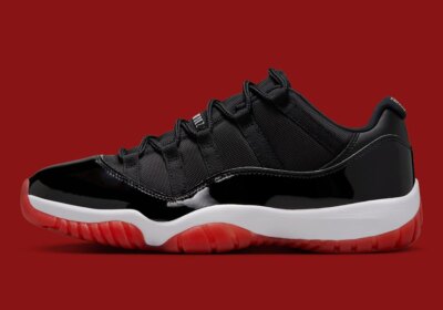 Nike Air Jordan 11 Retro Low Bred Black Varsity Red White FV5104