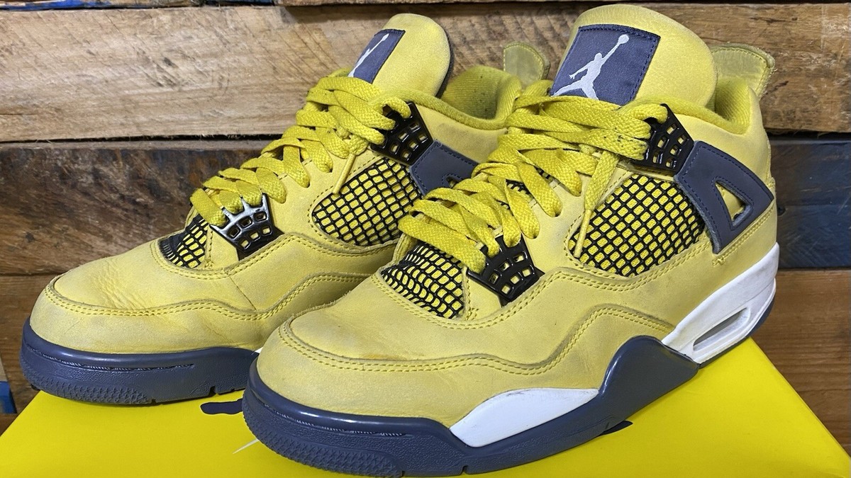 Air Jordan 4 イエロー ハイカットシューズ Amazon.com | Air Jordan 4 Retro 
