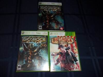 XBOX 360 MICROSOFT LOT 2 BIOSHOCK INFINITE COMPLETE