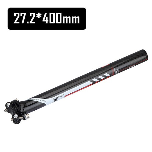 Fit 3K Sattelstütze MTB / Rennrad Sattelstütze Glossy Full Carbon Fiber - Bild 8 von 12