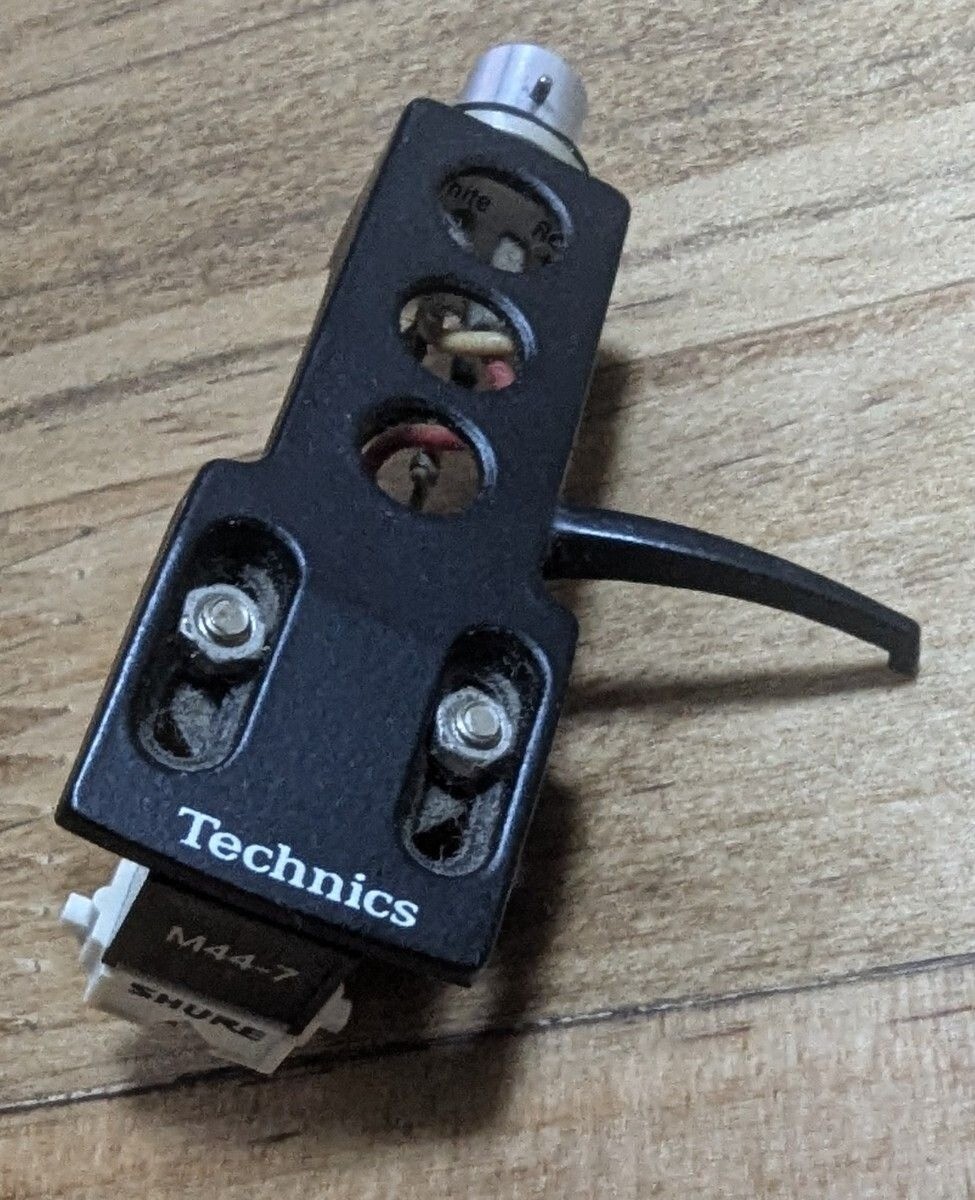 SHURE M44-7 Technics Headshell MM Cartridge Needle Good HP