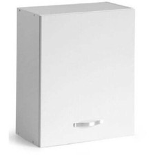 Pensile Sopra Cappa per Cucina Componibile 60 cm Larghezza Legno Bianco Larice