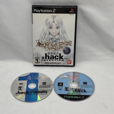 Dot .hack Infection Part 1 - (PS2, 2003) *CIB w/ Bonus Anime DVD No Manul Tested
