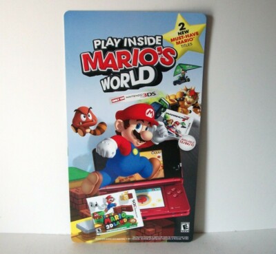 Nintendo Store Display Mario's World Super 3D Land Kart Retail