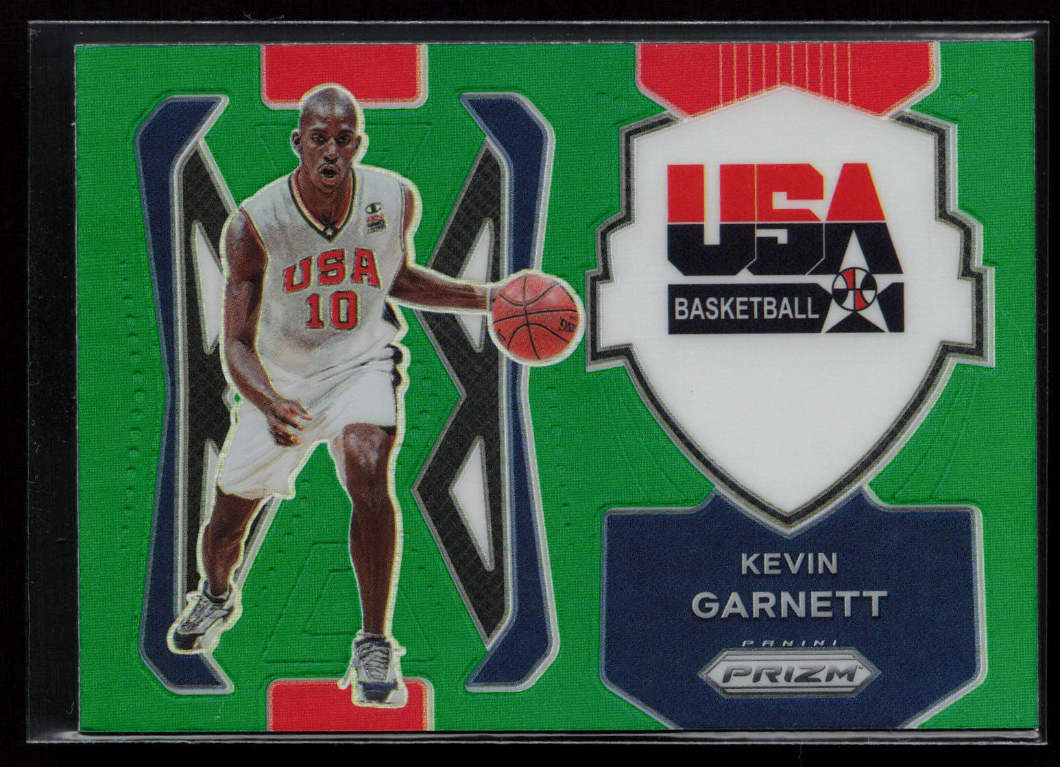 Kevin Garnett 2021-22 Panini Prizm USA Basketball #7 Green USA
