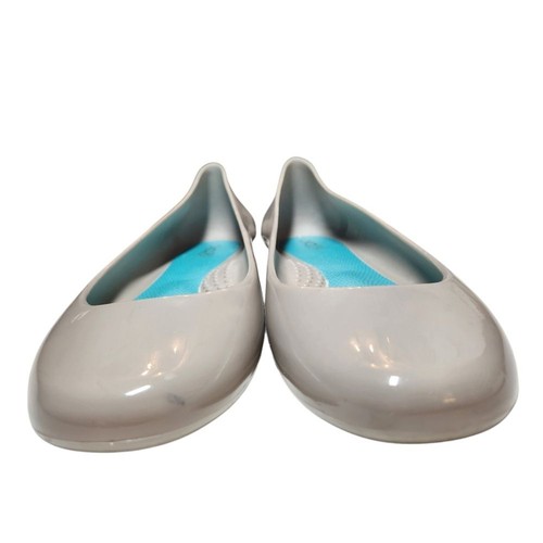OKA B Flats Gray Taupe Rubber Round Toe Arch Support Recycled Casual Classic 7 - Picture 8 of 14