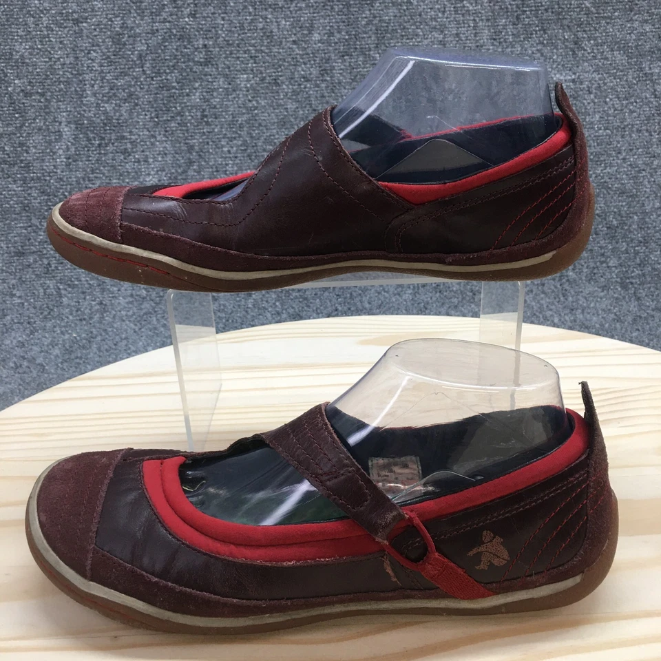 Cushe Shoes Womens 8 Manuka Willow Mary Jane Plum Suede Comfort Hook & Loop - Image 2 of 4