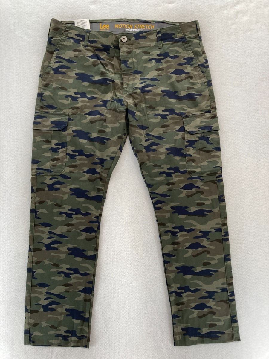 Lee Premium Select Cargo Pants Mens 40x32 Straight Leg Green