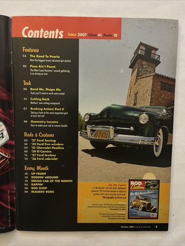 2007 October Rod & Custom Magazine Hot Rod Chassis Basics (MH618) - Picture 2 of 3