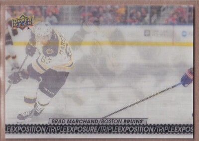 2017-18 Upper Deck Tim Hortons Triple Exposure #TE7 Brad Marchand - BRUINS