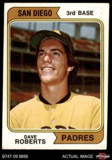 1974 Topps #309 Dave Roberts Padres VARIATION 4 - VG/EX