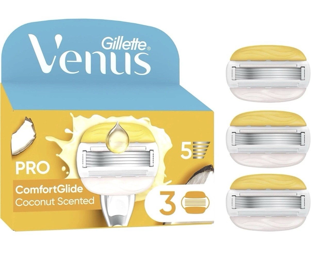 Gillette Venus ComfortGlide Olay Women’s Replacement Cartridges 3-Pack - Image 3