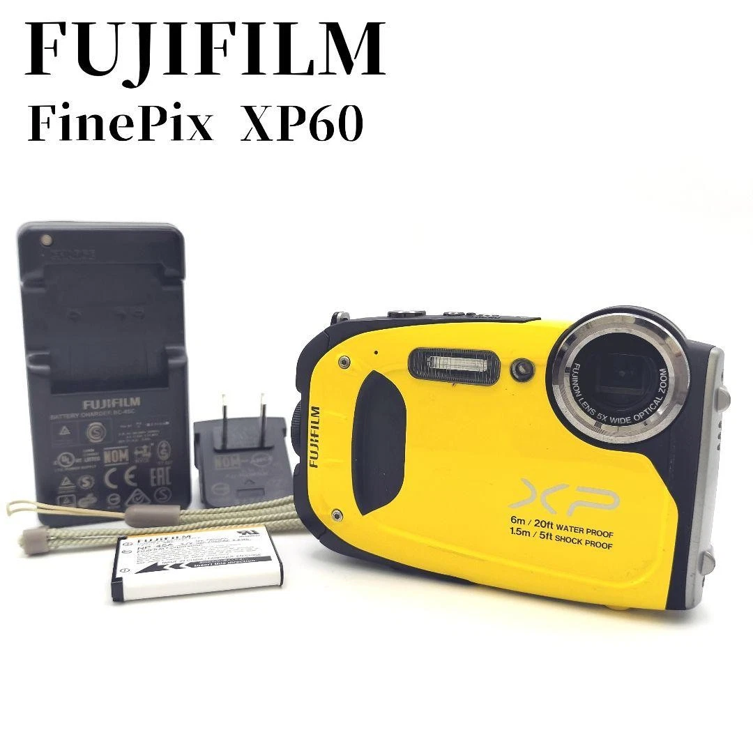 FUJIFILM FINEPIX XP60 Yellow Waterproof Digital Camera Tested | eBay